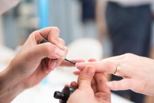 manicure in a beauty salon