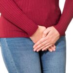 Closer Up Of Woman Suffering From Bladder Problem