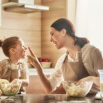 Homemade food and little helper.