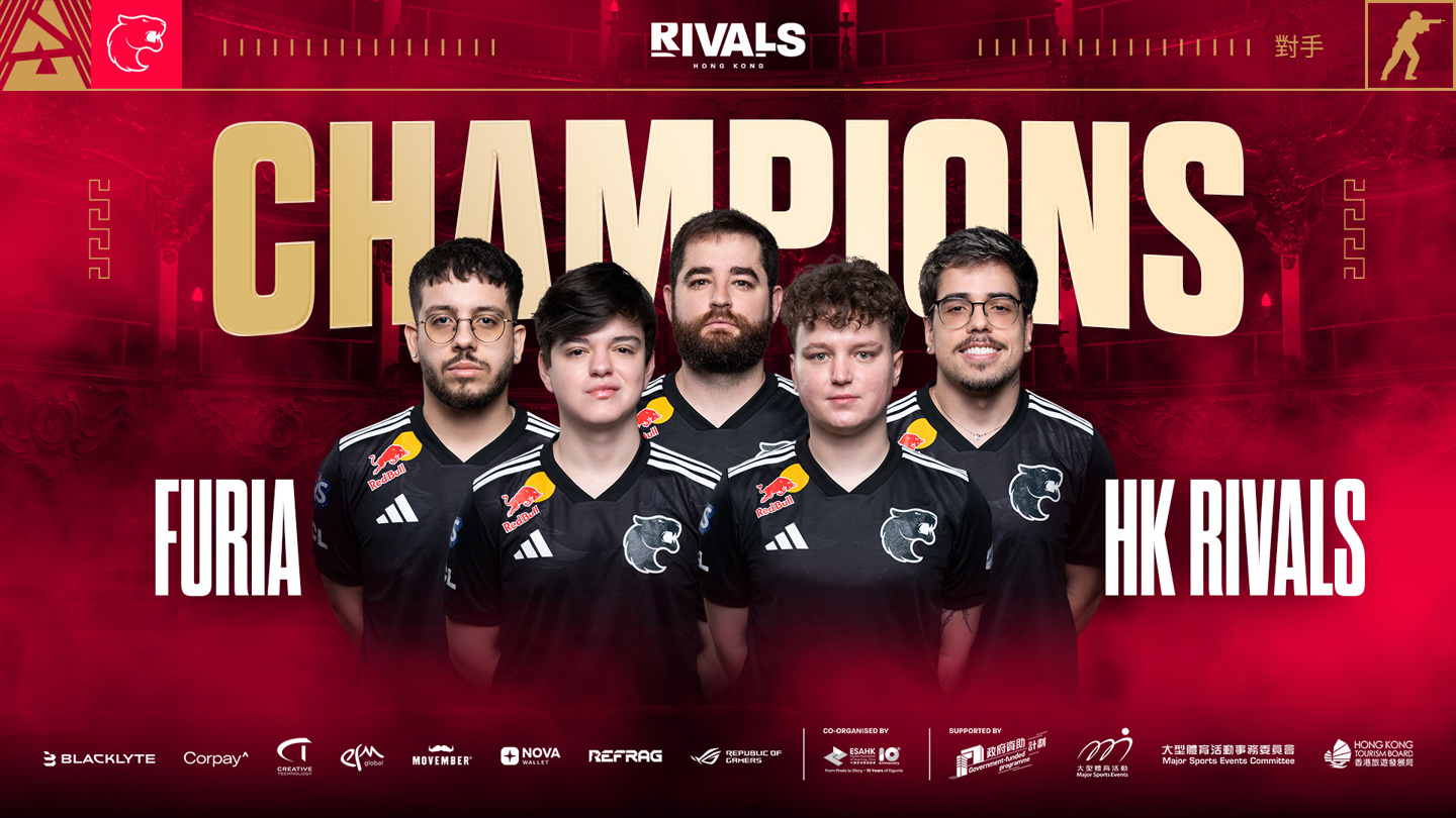 FURIA 再夺《CS2》BLAST Premier Rivals 香港站冠军，2025年下半年已获四冠 - LONNEWS