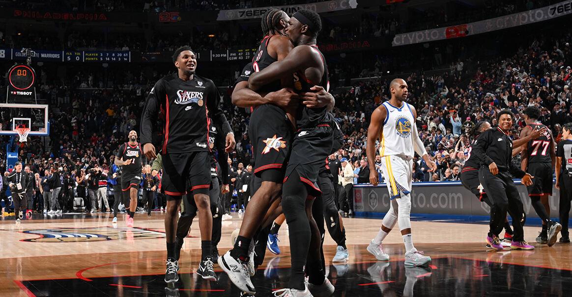NBA常规赛:76人险胜勇士,埃奇库姆补篮绝杀 - LONNEWS