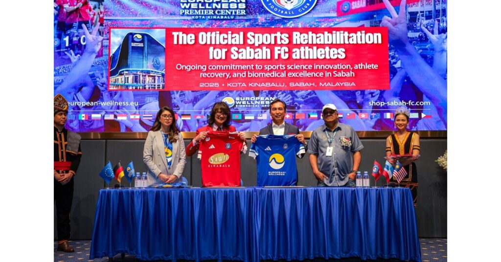 Officials-European-Wellness-Sabah-FC--Pictured-left--Dr-Natassia-Sarah