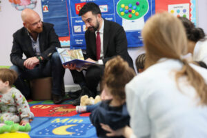 New York City Mayor-Elect Zohran Mamdani Visits Childcare Center In Manhattan