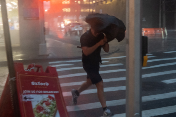 Strong Storms Move Through New York City