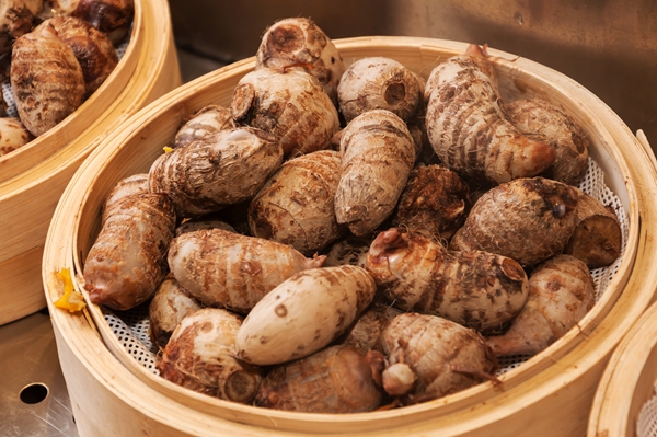 Steamed taro