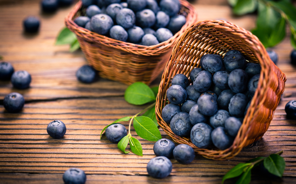 Blueberries,In,The,Basket
