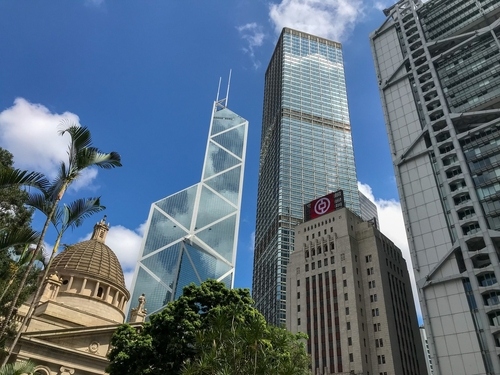 Skyscraper,Buildings,Of,Hong,Kong,Island,,May,2019