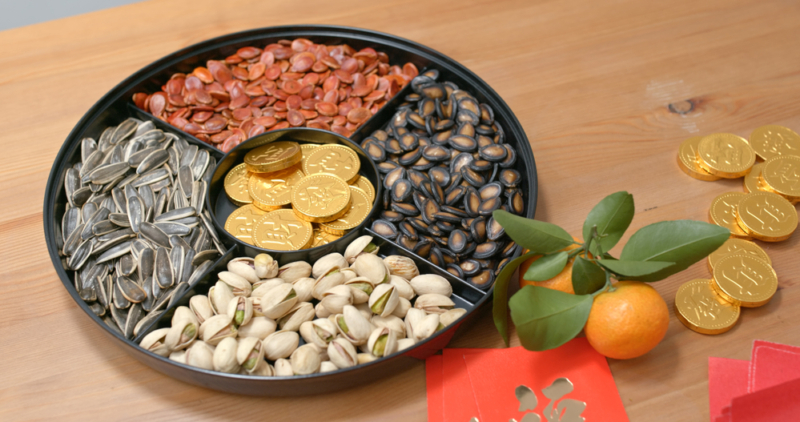 Snack,Box,For,Lunar,New,Year,With,Red,Packet,Word