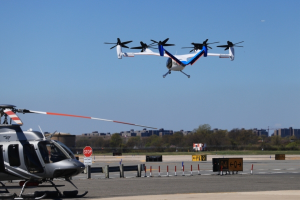 Electrical Vehicle Vertical Takeoff And Landing Demonstrated At New York's JFK Airport
